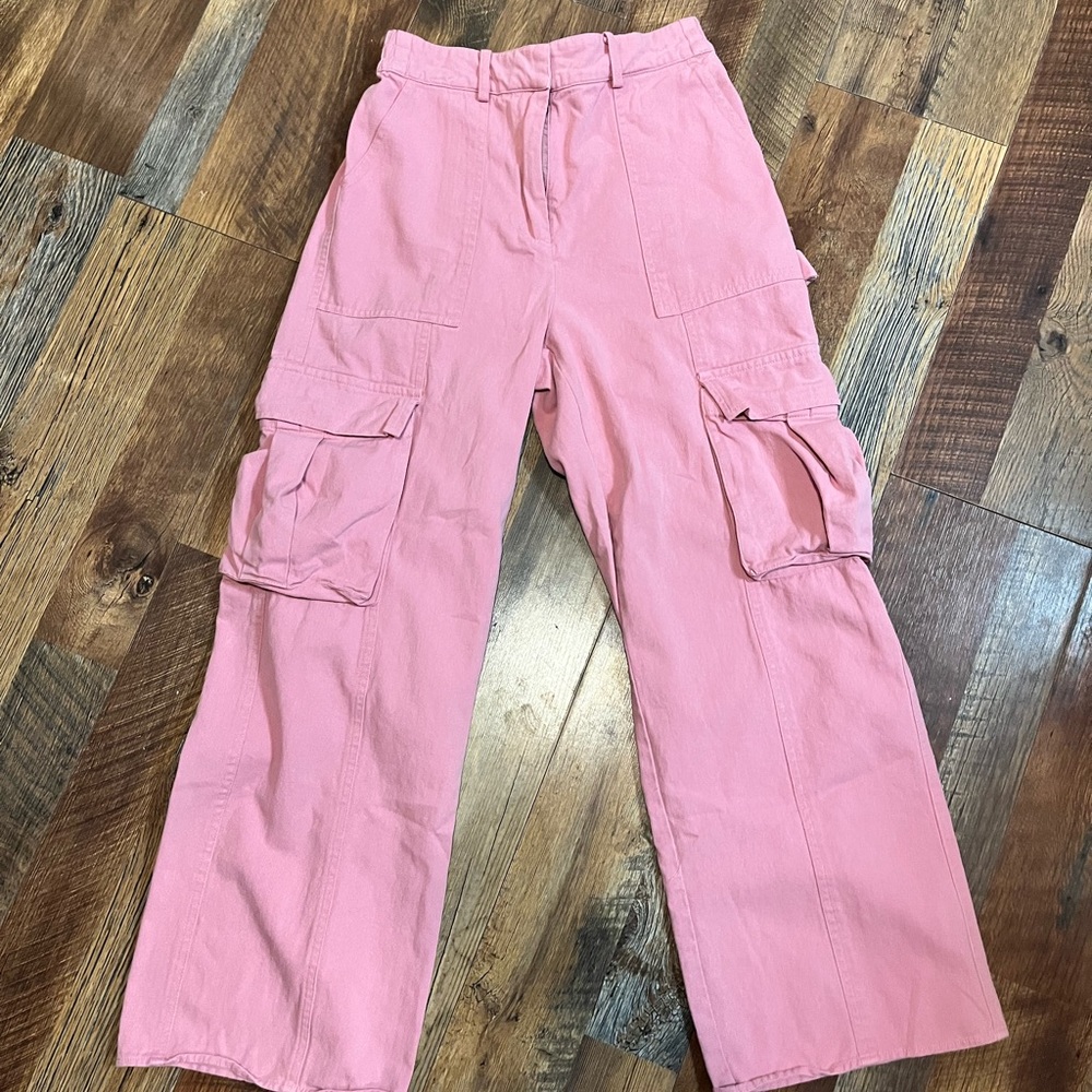 Altar'd State Pink Wide Leg Pants - Picture 2 of 4